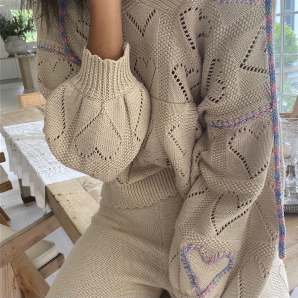 LOVESHACKFANCY HOODIE SWEATER RARE